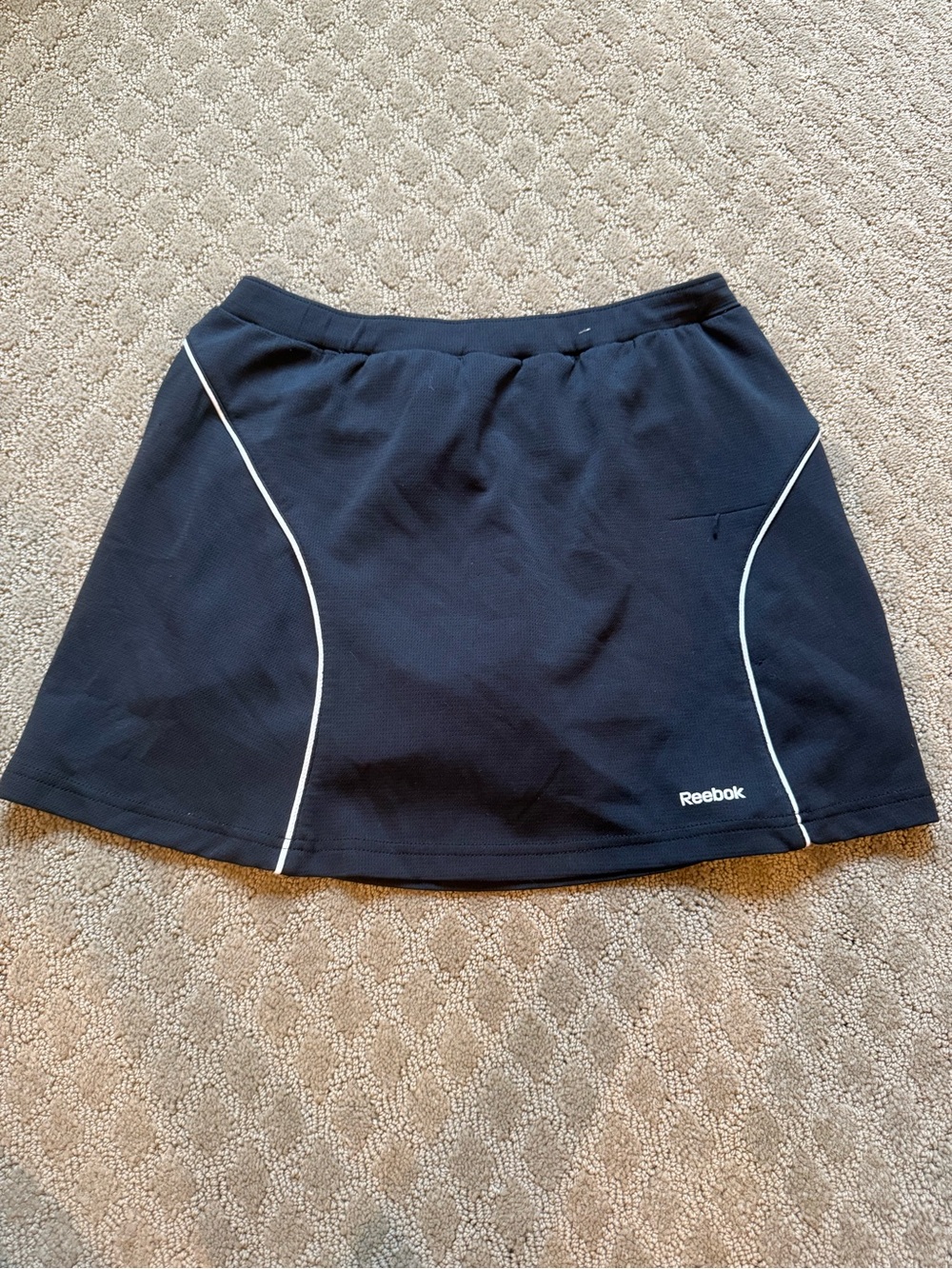 Reebok Navy Blue Skort with White Piping